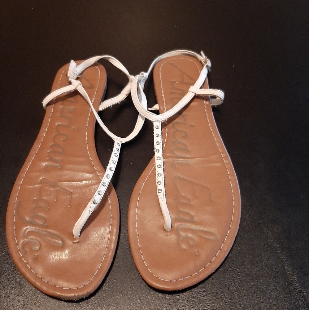 White sandals